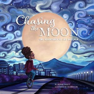 The Adventures of Jaz and Lulu: chasing the Moon book cover!